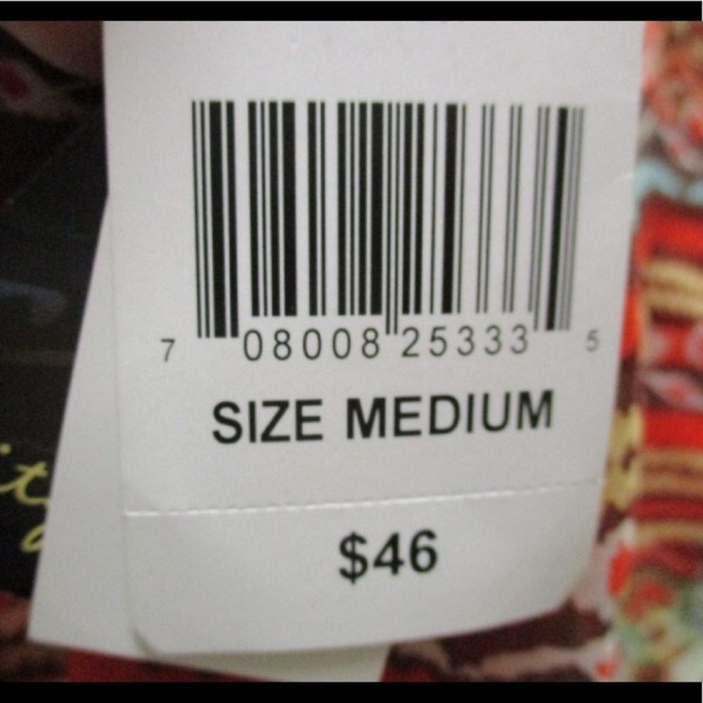 Women’s Size Med multi color cage neck dress  NWT - Picture 4 of 7
